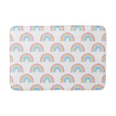 Pastel Rainbow-patroon Badmat (Voorkant)