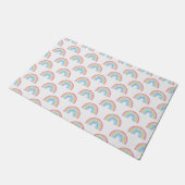 Pastel Rainbow-patroon Deurmat (Schuin)