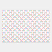 Pastel Rainbow-patroon Inpakpapier Vel (Voorkant 2)