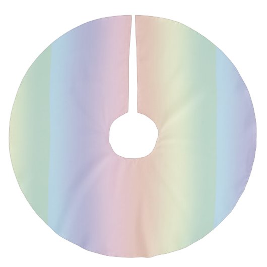 Pastel Rainbow-patroon Kerstboom Rok (Voorkant)