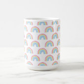 Pastel Rainbow-patroon Koffiemok (Center)