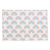 Pastel Rainbow-patroon Kussensloop (Achterkant-Rechts)