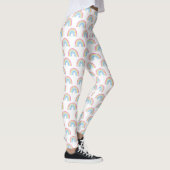 Pastel Rainbow-patroon Leggings (Rechts)