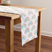 Pastel Rainbow-patroon Medium Tafelloper (Voorbeeld)