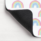 Pastel Rainbow-patroon Muismat (Hoek)