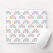 Pastel Rainbow-patroon Muismat (Met muis)