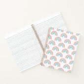 Pastel Rainbow-patroon Notitieboek (Binnen)