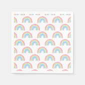 Pastel Rainbow-patroon Servet (Voorkant)