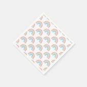 Pastel Rainbow-patroon Servet (Hoek)