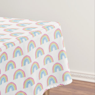 Pastel Rainbow-patroon Tafelkleed