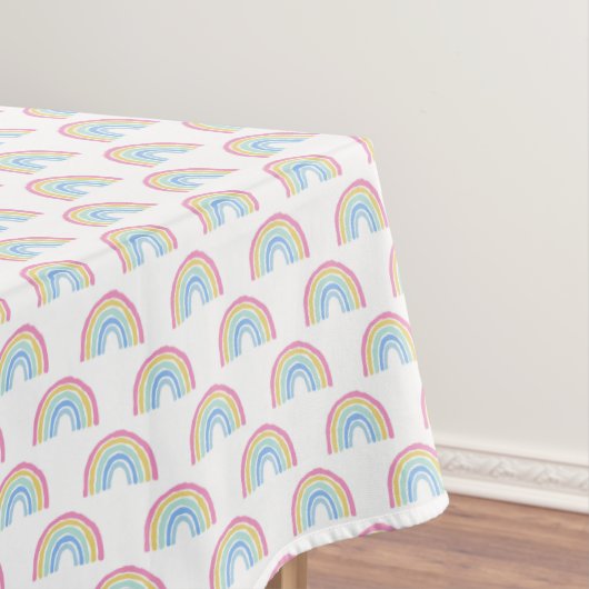 Pastel Rainbow-patroon Tafelkleed (Voorbeeld)