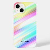 Pastel Rainbow-penseelstreken - Aangepast Case-Mate iPhone Case (Achterkant)