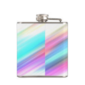 Pastel Rainbow-penseelstreken - Aangepast Heupfles (Achterkant)