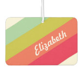 Pastel Rainbow Persoonlijke naam Luchtverfrisser (Voorkant)