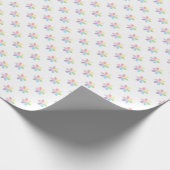 Pastel Rainbow Petal Bursts for Baby and Spring Cadeaupapier (Hoek)