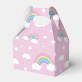 Pastel Rainbow Pink Favor Box Bedankdoosjes (Achterkant)