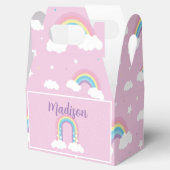 Pastel Rainbow Pink Favor Box Bedankdoosjes (Geopend)