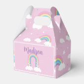 Pastel Rainbow Pink Favor Box Bedankdoosjes (Voorkant Zijde)