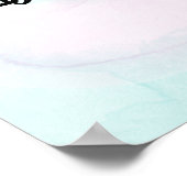 Pastel Rainbow Pink Gold Birthday Welkom Poster (Hoek)