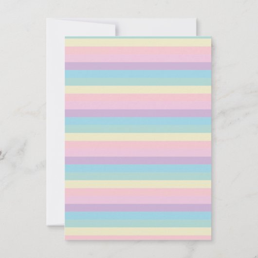 Pastel Rainbow Pink Kaart (Achterkant)