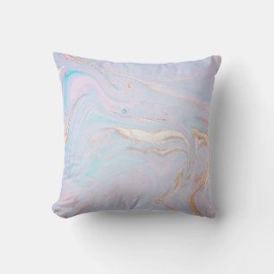 PASTEL RAINBOW PINK MARBLE CUSHION KUSSEN
