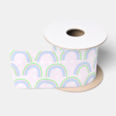 Pastel Rainbow Pink Satijnen Lint (Spoel)