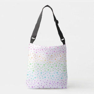 Pastel Rainbow Polka Dots Crossbody Bag Tas