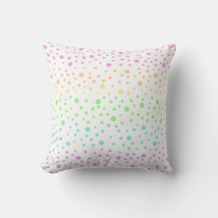 Pastel Rainbow Polka Dots Sierkussen
