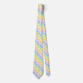 Pastel Rainbow Polka Dots Stropdas (Voorkant)