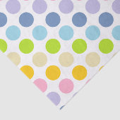 Pastel Rainbow Polka Dots Tissuepapier (Detail)