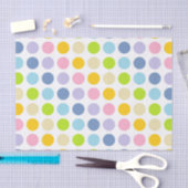 Pastel Rainbow Polka Dots Tissuepapier (Craft)