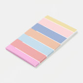 Pastel Rainbow Post het notities blanco boekje Post-it® Notes (Schuin)