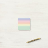 Pastel Rainbow Post-it notes (Op bureau)