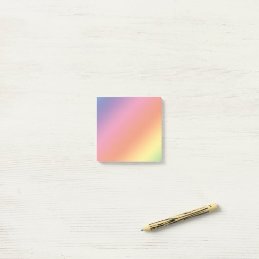 Pastel Rainbow Post Post-it® Notes (Op bureau)