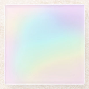 Pastel Rainbow Prismatic Lesbian Wedding Glazen Onderzetter