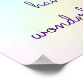 Pastel Rainbow Prismatic Lesbian Wedding Poster (Hoek)