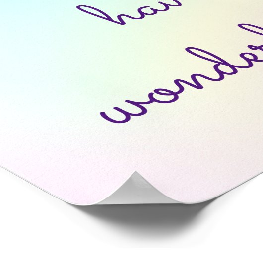 Pastel Rainbow Prismatic Lesbian Wedding Poster (Hoek)