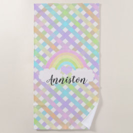 Pastel Rainbow Pset Strandlaken