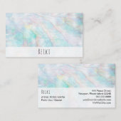 ** Pastel Rainbow Reiki Yoga Healing Visitekaartje (Voorkant / Achterkant)