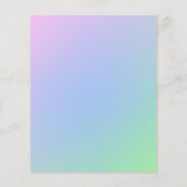 Pastel Rainbow Retirement Party Flyer (Achterkant)