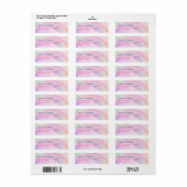 Pastel Rainbow Retouradreslabels Etiket (Full Sheet)