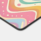 Pastel Rainbow Retro Abstract Design Bureaumat (Hoek)
