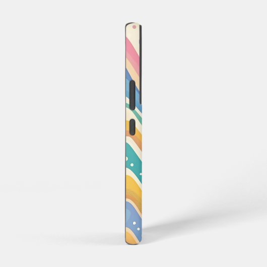Pastel Rainbow Retro Abstract Samsung Galaxy Hoesje (Rechterkant)