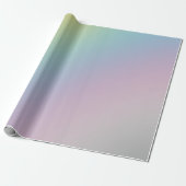 Pastel Rainbow Schaduw Gradient Blur Abstract Desi Cadeaupapier (Uitgerold)