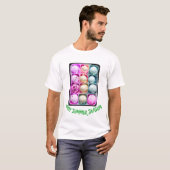 Pastel Rainbow Scoop Ice Cream Delight Zomer T-shirt (Voorkant volledig)