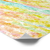 Pastel Rainbow Scribbles Poster (Hoek)