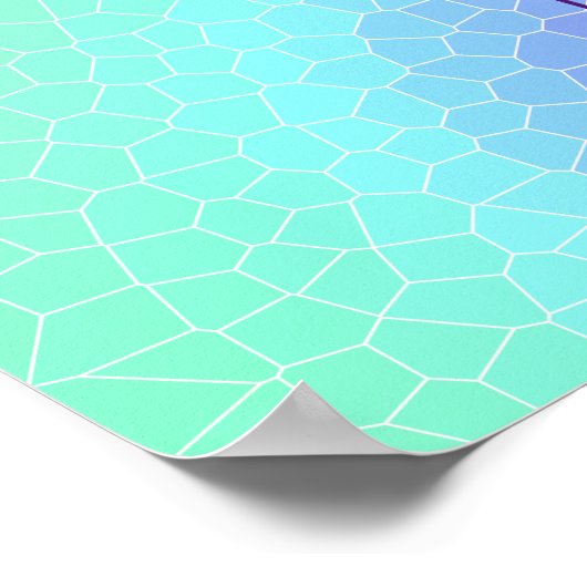 Pastel Rainbow "Show je ware kleuren!" Poster (Hoek)