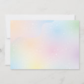 Pastel Rainbow Simple Script Photo Afstuderen Kaart (Achterkant)