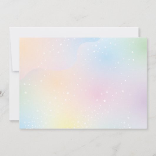 Pastel Rainbow Simple Script Photo Afstuderen Kaart (Achterkant)