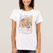 Pastel Rainbow Sister Foto T-shirt (Voorkant)